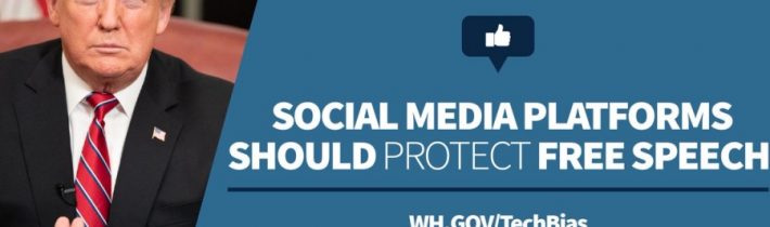 Hlaste cenzuru na sociálních sítích, žádá Američany Trump