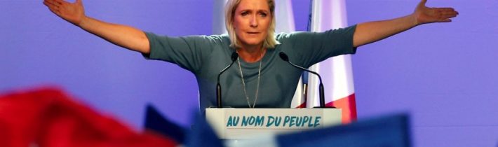 Le Penová vyhrala vo Francúzsku eurovoľby, keď porazila Macronovu stranu