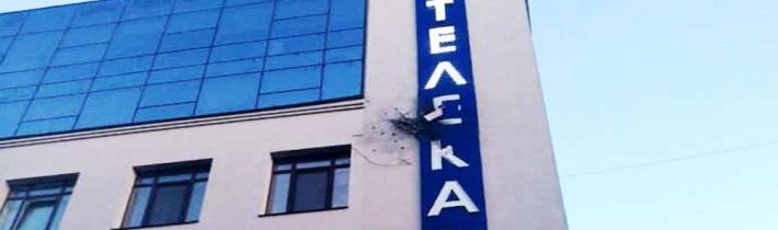 Radikáli včera ráno vystrelili z granátometu na budovu televíznej stanice 112 Ukrajina