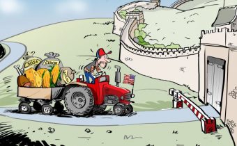 Čína ukončila nákup zemědělských produktů ze Spojených států