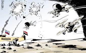 PVO letecké základny v Sýrii sestřelila šest bezpilotních bojových letadel