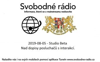 2019-08-05 – Studio Beta –  Nad dopisy posluchačů s interakcí.