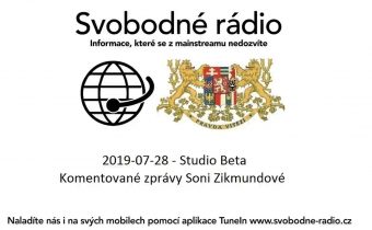2019-07-28 – Studio Beta –  Komentované zprávy Soni Zikmundové