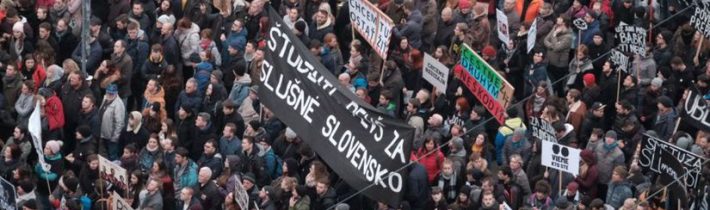 Nové protesty iniciatívy Za Slušné Slovensko