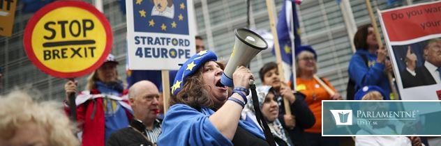 Aktivisti protestovali proti brexitu pred sídlom eurokomisie