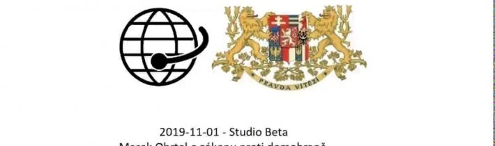 2019-11-01 – Studio Beta –  Marek Obrtel o zákonu proti domobraně.