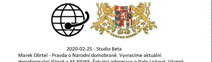 2020-02-25 – Studio Beta –  Marek Obrtel – Pravda o Národní domobraně.
