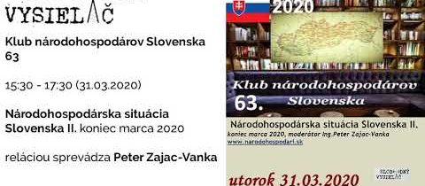 Klub národohospodárov Slovenska 63