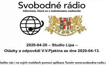 2020 04 20 – Studio Lípa – Otázky a odpovědi V V Pjakina ze dne 2020 04 13