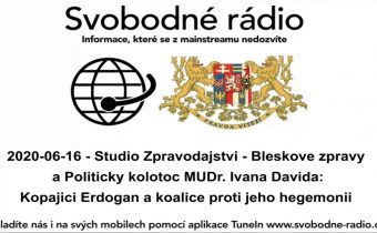 2020 06 16   Studio Zpravodajstvi   Bleskove zpravy a Politicky kolotoc MUDr  Ivana Davida