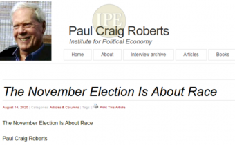 Americký politológ a publicista Paul Craig Roberts: „Novembrové voľby v USA sú o rase“