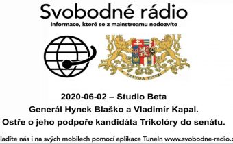 2020 06 02 – Studio Beta – Generál Hynek Blaško a Vladimír Kapal   Ostře.