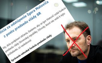 Petícia za odstúpenie Igora Matoviča z postu predsedu vlády SR – keďže po tých všetkých svinstvách a zlyhaniach nemá toľko cti aby odstúpil ako chlap