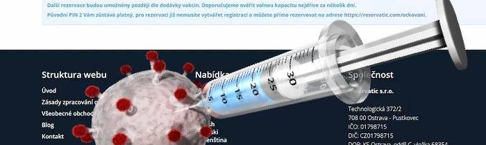 Český systém registrace k očkování zkolaboval