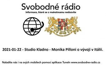 2021-01-22 – Studio Kladno – Monika Pilloni o vývoji v Itálii.