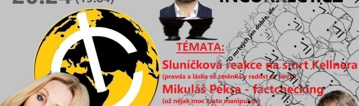 STREAM incorrect.cz 30.3.2021 – profil Sommerové, manipulace Peksy, „kavárna“ a smrt Kellnera…