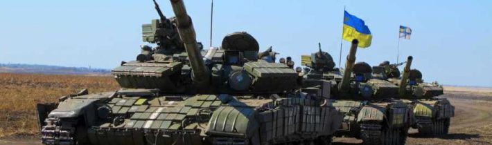 Na severe okupovaného Luganska sú ukrajinské tanky pripravené na boj