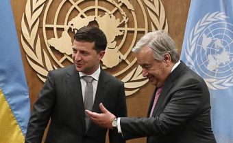 Zelenskij diskutoval o Ukrajine s generálnym tajomníkom OSN