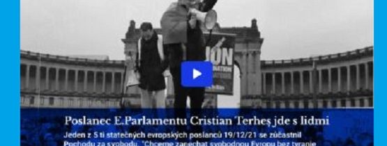 Statečný europoslanec Cristian Terheș se zúčastnil Pochodu za svobodu spolu se svým lidem (VIDEO CZ Titl, 2 min)