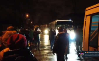 Evakuácia ľudí z Donbasu