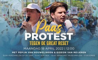V Amsterdamu se včera konala demonstrace proti Velkému resetu – Nepřikrášlená realita islamizované Evropy
