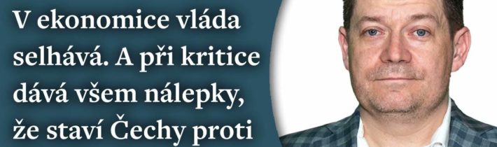 Patrik Nacher /ANO/ 1. díl: Vláda při kritice dává všem nálepky, že staví Čechy proti Ukrajincům