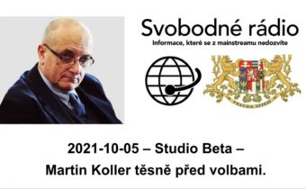 2021-10-05 – Studio Beta – Martin Koller těsně před volbami.