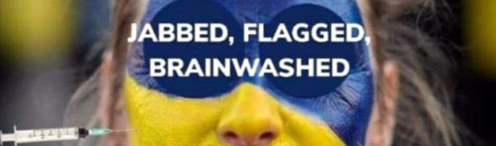 VYMÝVÁNÍ MOZKŮ POKRAČUJE. MASOVÁ HYPNÓZA BAREVNÝM SCHÉMATEM ŽLUTOMODRÉ (VIDEO)