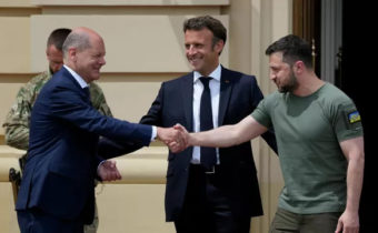 Macron a Scholz na návšteve Kyjeva Zelenského veľmi nepotešili