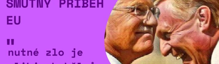 Topolánek lituje EU: smutný příběh. Před 13 lety mohl, ale nejednal. Klaus podepsal. Platíme my.