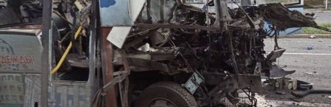 Ukrajinský granát zasiahol autobus v Donecku a zabil troch civilistov