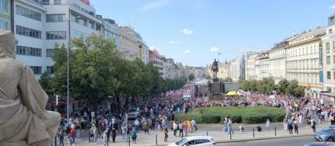 Demonstrace VÁCLAVSKÉ NÁMĚSTÍ 3.9.2022