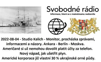 2022-08-04 – Studio Kalich – Monitor, procházka zprávami, informacemi a názory