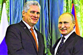 Putin a kubánský prezident odsoudili sankce vůči svým zemím