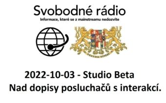 2022-10-03 – Studio Beta –  Nad dopisy posluchačů s interakcí.