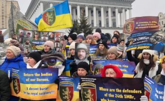 V Kyjeve sa konal „majdan vdov“ ľvovskej 24. brigády