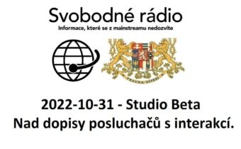 2022-10-31 – Studio Beta –  Nad dopisy posluchačů s interakcí.