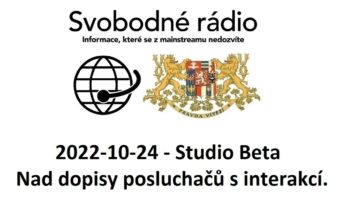 2022-10-24 – Studio Beta – Nad dopisy posluchačů s interakcí.