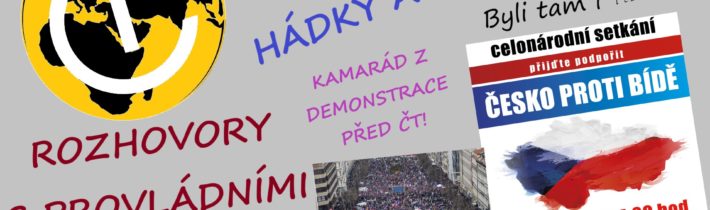 Reportáž z demonstrace „ČESKO PROTI BÍDĚ“, 11.3.2023