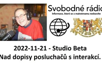 2022-11-21 – Studio Beta –  Nad dopisy posluchačů s interakcí.