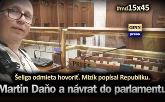 Martin Daňo sa vrátil do parlamentu. Šeliga s nim odmieta hovoriť. Mizík popísal Republiku. #md15x45