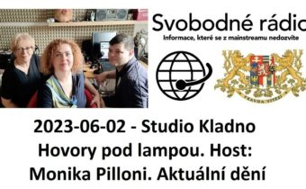 2023-06-02 – Studio Kladno –  Hovory pod lampou. Host: Monika Pilloni. Aktuální dění.