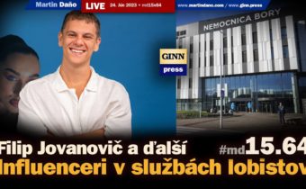 Live: Influenceri v službách lobistov. Filip Jovanovič a ďalší v blude virtuálneho úspechu #md15x64