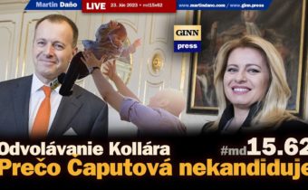 Live: Demokrati blúznia o odvolávaní Kollára a prečo Čaputová už nekandiduje #md15x62