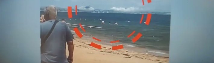 Putin mění kyjevské rakety systému S-200 na ohnivé koule při novém útoku na krymský Kerčský most…