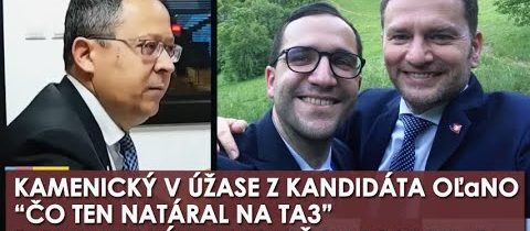Kamenický V ÚŽASE z kandidáta OĽaNO: Čo ten natáral v TA3, tomu vravím Matovičov poskok