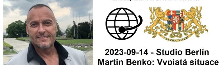 2023-09-14 – Studio Berlín –  Geopolitan – Velké zpravodajství z domova i ze zahraničí s interakcí.