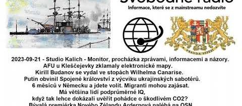 2023-09-21 – Studio Kalich – Monitor, procházka zprávami, informacemi a názory