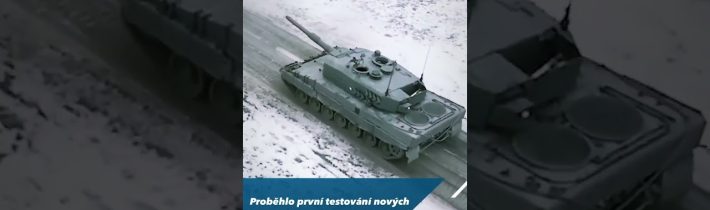 NOVÝ ČESKÝ TANK V AKCI: Proběhly ostré střelby Leoparda 2A4 ve vojenském újezdu.