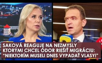 Saková reaguje na NEZMYSLY ktorými chcel Ódor riešiť migráciu: NIektorí si museli dnes trhať vlasy